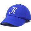 imageDALIX Initial Hat Letter K Womens Baseball Cap Monogram Cursive EmbroiderRoyal Blue
