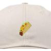 imageDALIX Taco Embroidered Dad Cap Cotton Baseball Hat WomenBeige