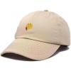 imageDALIX Taco Embroidered Dad Cap Cotton Baseball Hat WomenKhaki