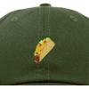 imageDALIX Taco Embroidered Dad Cap Cotton Baseball Hat WomenOlive