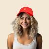 imageDALIX Taco Embroidered Dad Cap Cotton Baseball Hat WomenRed