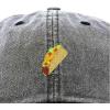 imageDALIX Taco Embroidered Dad Cap Cotton Baseball Hat WomenWashed Black