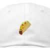 imageDALIX Taco Embroidered Dad Cap Cotton Baseball Hat WomenWhite