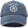 imageDALIX Captain Hat Sailing Baseball Cap Navy Gift Boating Men Women VintageNavy Blue