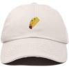 imageDALIX Taco Embroidered Dad Cap Cotton Baseball Hat WomenBeige
