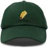 imageDALIX Taco Embroidered Dad Cap Cotton Baseball Hat WomenDark Green