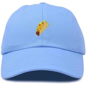 imageDALIX Taco Embroidered Dad Cap Cotton Baseball Hat WomenLight Blue