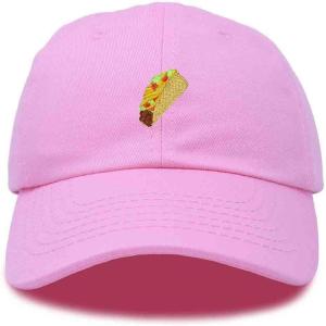 imageDALIX Taco Embroidered Dad Cap Cotton Baseball Hat WomenLight Pink