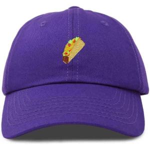 imageDALIX Taco Embroidered Dad Cap Cotton Baseball Hat WomenPurple