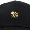 imageDALIX Bumble Bee Baseball Cap Dad Hat Embroidered Womens GirlsBlack