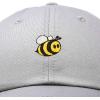 imageDALIX Bumble Bee Baseball Cap Dad Hat Embroidered Womens GirlsGray