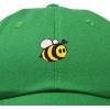 imageDALIX Bumble Bee Baseball Cap Dad Hat Embroidered Womens GirlsKelly Green