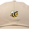 imageDALIX Bumble Bee Baseball Cap Dad Hat Embroidered Womens GirlsKhaki