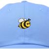 imageDALIX Bumble Bee Baseball Cap Dad Hat Embroidered Womens GirlsLight Blue