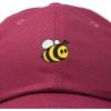 imageDALIX Bumble Bee Baseball Cap Dad Hat Embroidered Womens GirlsMaroon