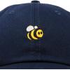 imageDALIX Bumble Bee Baseball Cap Dad Hat Embroidered Womens GirlsNavy Blue