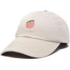 imageDALIX Peach Embroidered Dad Cap Cotton Baseball Hat WomenBeige