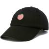 imageDALIX Peach Embroidered Dad Cap Cotton Baseball Hat WomenBlack