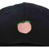 imageDALIX Peach Embroidered Dad Cap Cotton Baseball Hat WomenBlack