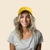imageDALIX Peach Embroidered Dad Cap Cotton Baseball Hat WomenGold
