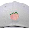 imageDALIX Peach Embroidered Dad Cap Cotton Baseball Hat WomenGray