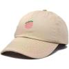 imageDALIX Peach Embroidered Dad Cap Cotton Baseball Hat WomenKhaki