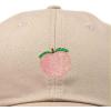 imageDALIX Peach Embroidered Dad Cap Cotton Baseball Hat WomenKhaki