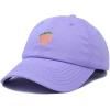 imageDALIX Peach Embroidered Dad Cap Cotton Baseball Hat WomenLavender
