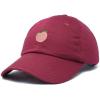 imageDALIX Peach Embroidered Dad Cap Cotton Baseball Hat WomenMaroon