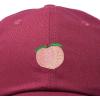 imageDALIX Peach Embroidered Dad Cap Cotton Baseball Hat WomenMaroon