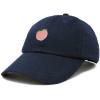 imageDALIX Peach Embroidered Dad Cap Cotton Baseball Hat WomenNavy Blue