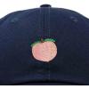 imageDALIX Peach Embroidered Dad Cap Cotton Baseball Hat WomenNavy Blue