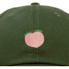 imageDALIX Peach Embroidered Dad Cap Cotton Baseball Hat WomenOlive