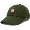 imageDALIX Peach Embroidered Dad Cap Cotton Baseball Hat WomenOlive