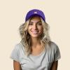 imageDALIX Peach Embroidered Dad Cap Cotton Baseball Hat WomenPurple