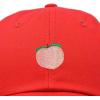 imageDALIX Peach Embroidered Dad Cap Cotton Baseball Hat WomenRed