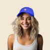 imageDALIX Peach Embroidered Dad Cap Cotton Baseball Hat WomenRoyal Blue