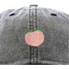 imageDALIX Peach Embroidered Dad Cap Cotton Baseball Hat WomenWashed Black