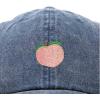 imageDALIX Peach Embroidered Dad Cap Cotton Baseball Hat WomenWashed Navy