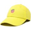 imageDALIX Peach Embroidered Dad Cap Cotton Baseball Hat WomenYellow