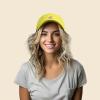 imageDALIX Peach Embroidered Dad Cap Cotton Baseball Hat WomenYellow