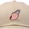 imageDALIX Seashell Cotton Dad Cap Embroidered Baseball Hat WomensKhaki