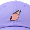 imageDALIX Seashell Cotton Dad Cap Embroidered Baseball Hat WomensLavender