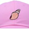 imageDALIX Seashell Cotton Dad Cap Embroidered Baseball Hat WomensLight Pink