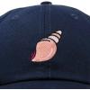 imageDALIX Seashell Cotton Dad Cap Embroidered Baseball Hat WomensNavy Blue