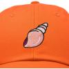 imageDALIX Seashell Cotton Dad Cap Embroidered Baseball Hat WomensOrange