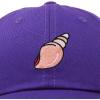 imageDALIX Seashell Cotton Dad Cap Embroidered Baseball Hat WomensPurple