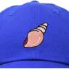 imageDALIX Seashell Cotton Dad Cap Embroidered Baseball Hat WomensRoyal Blue