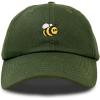 imageDALIX Bumble Bee Baseball Cap Dad Hat Embroidered Womens GirlsOlive