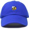 imageDALIX Bumble Bee Baseball Cap Dad Hat Embroidered Womens GirlsRoyal Blue
